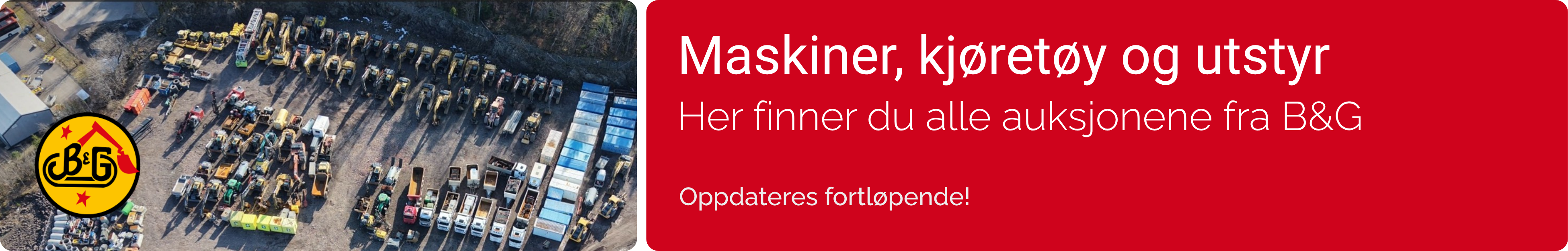 Kampanjebanner på Auksjonen.no